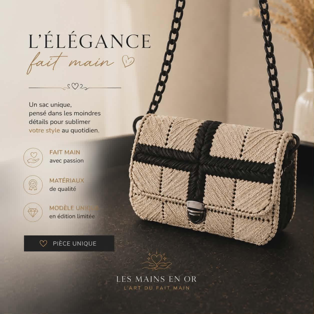 Sac or et noir